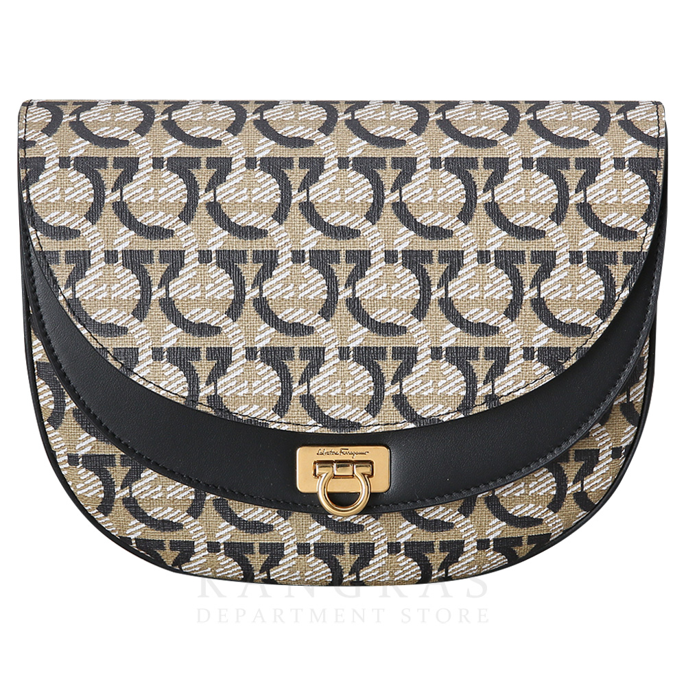 FERRAGAMO(USED)페레가모 21H986 간치니 PU 스몰 숄더백
